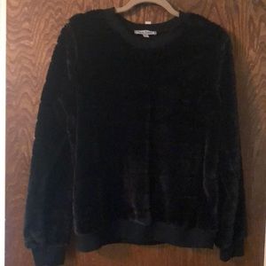 Super soft furry black sweater